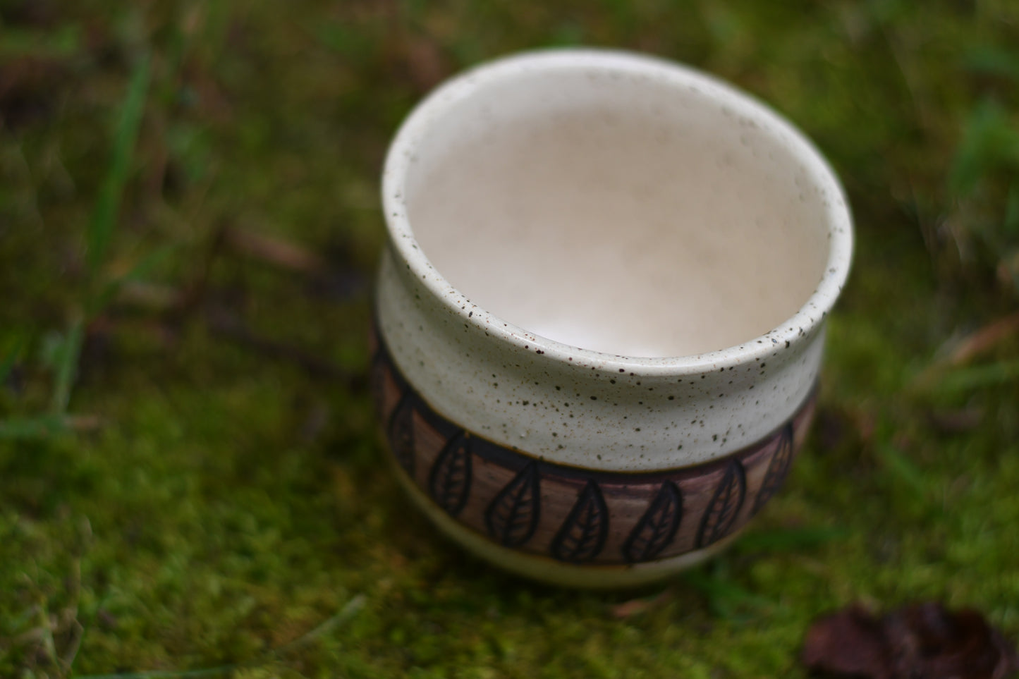 Carved Leaf Cup