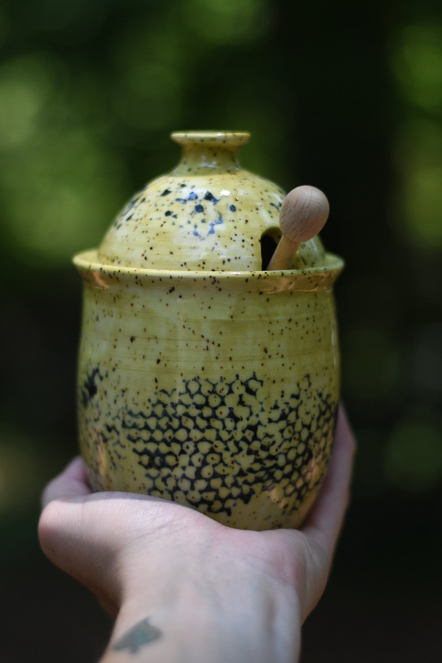 Yellow Honey Pot