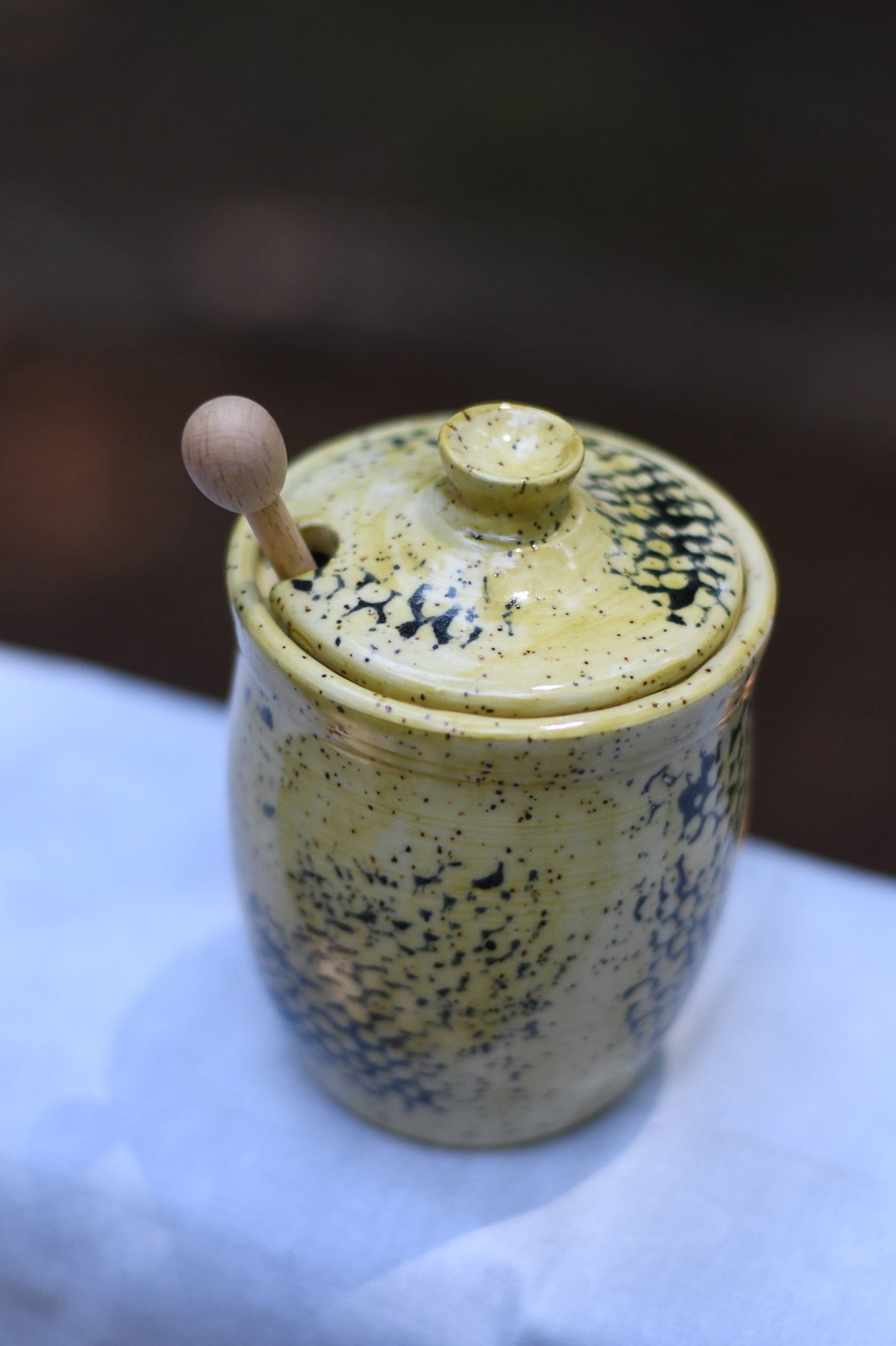 Yellow Honey Pot