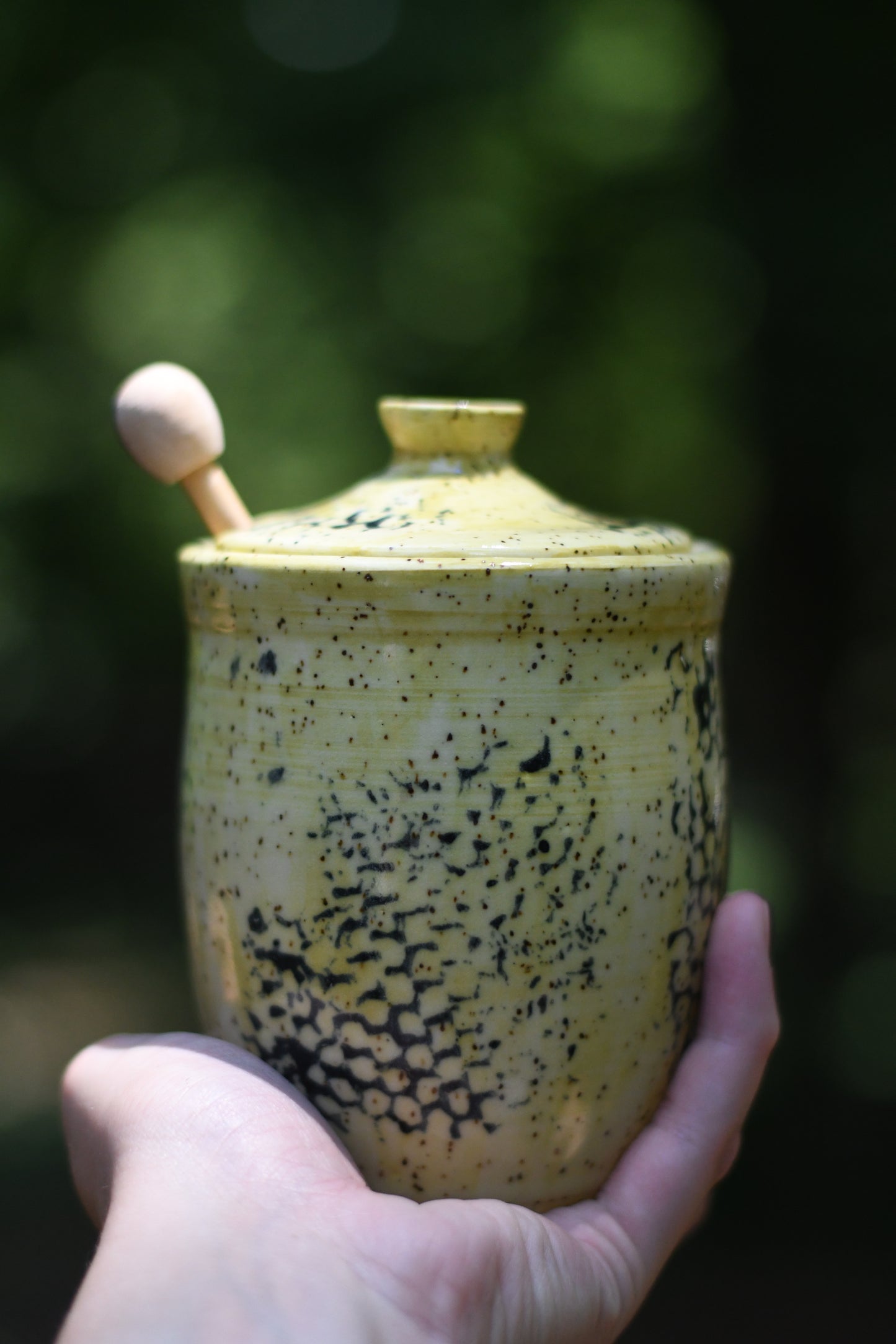 Yellow Honey Pot