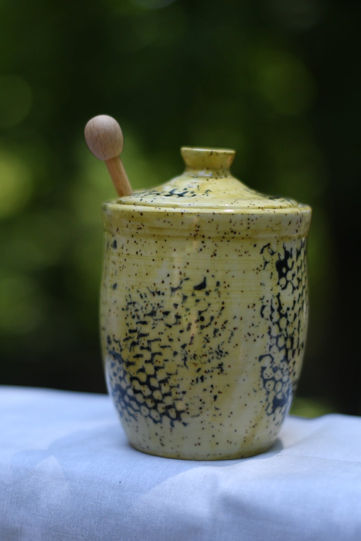Yellow Honey Pot