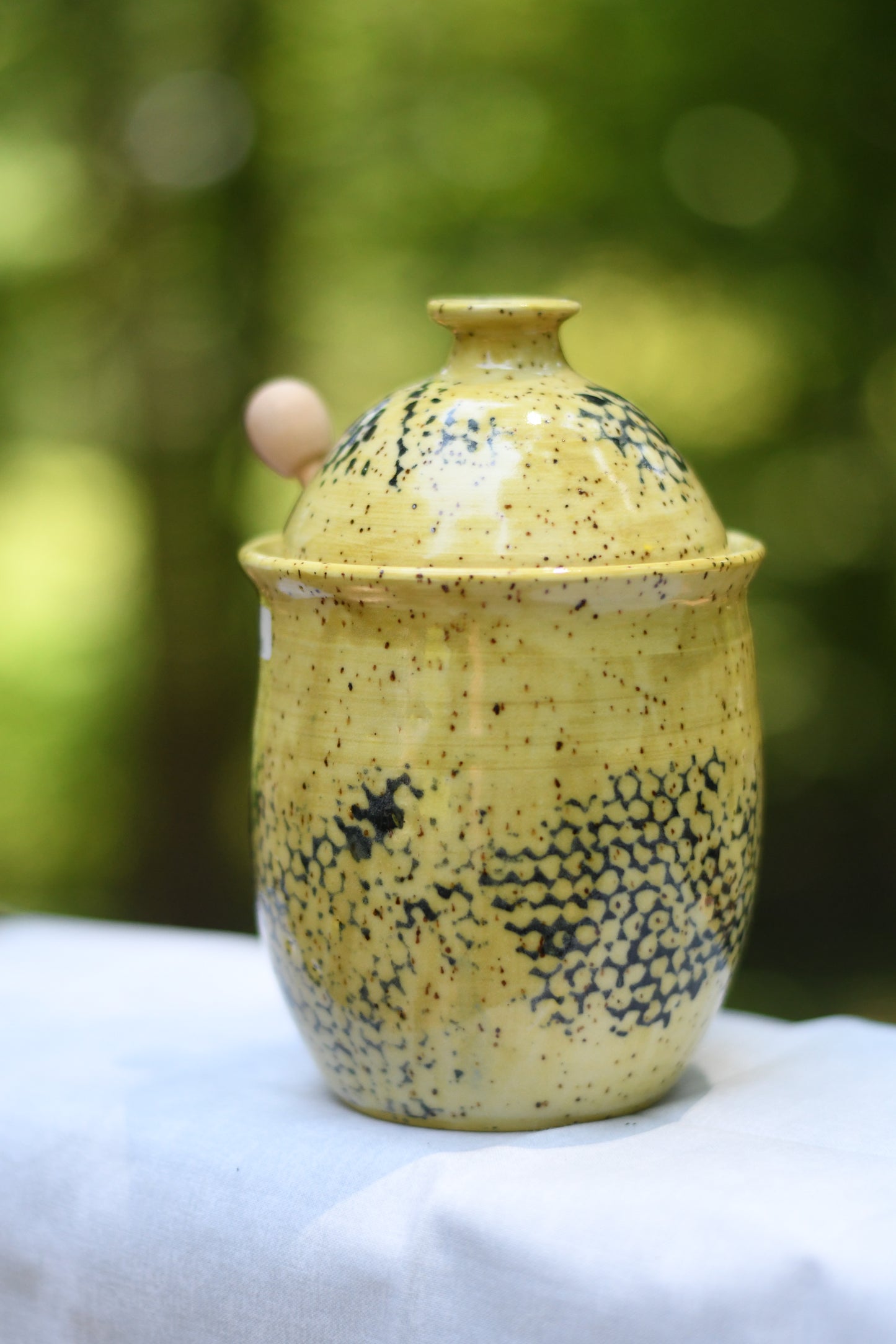 Yellow Honey Pot