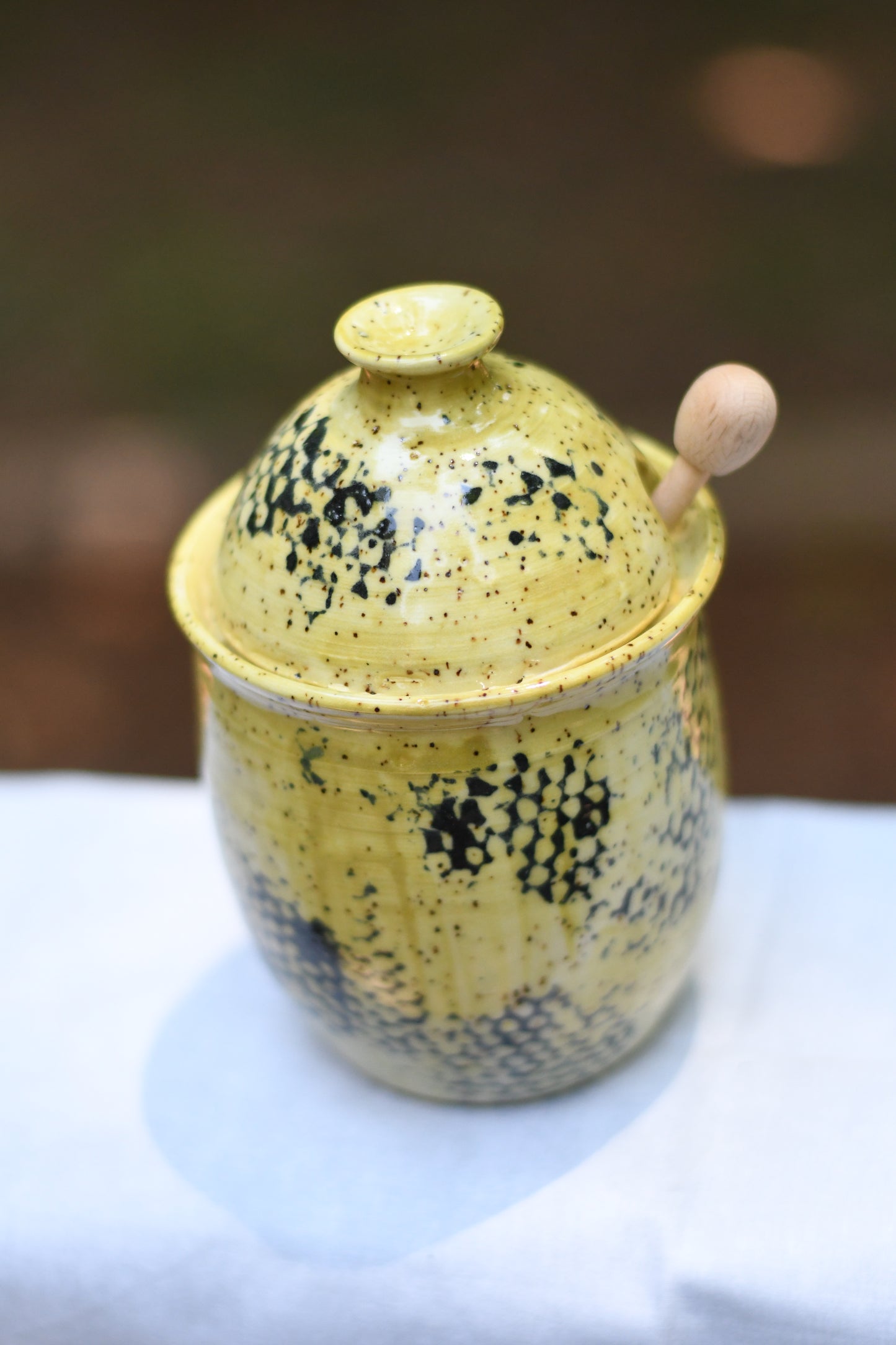 Yellow Honey Pot
