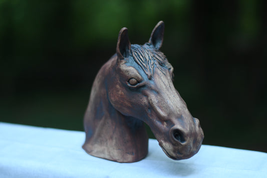Hand Sculpted Horse Head