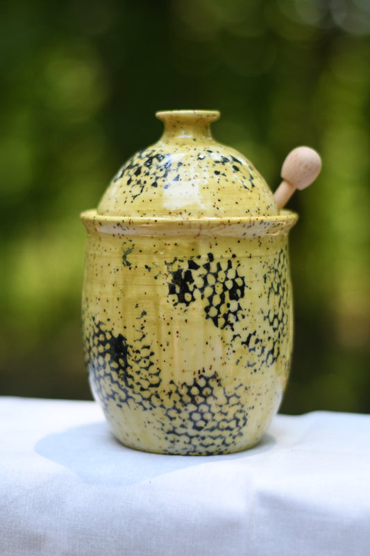 Yellow Honey Pot