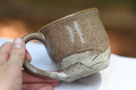 Carved White Mountains Mug